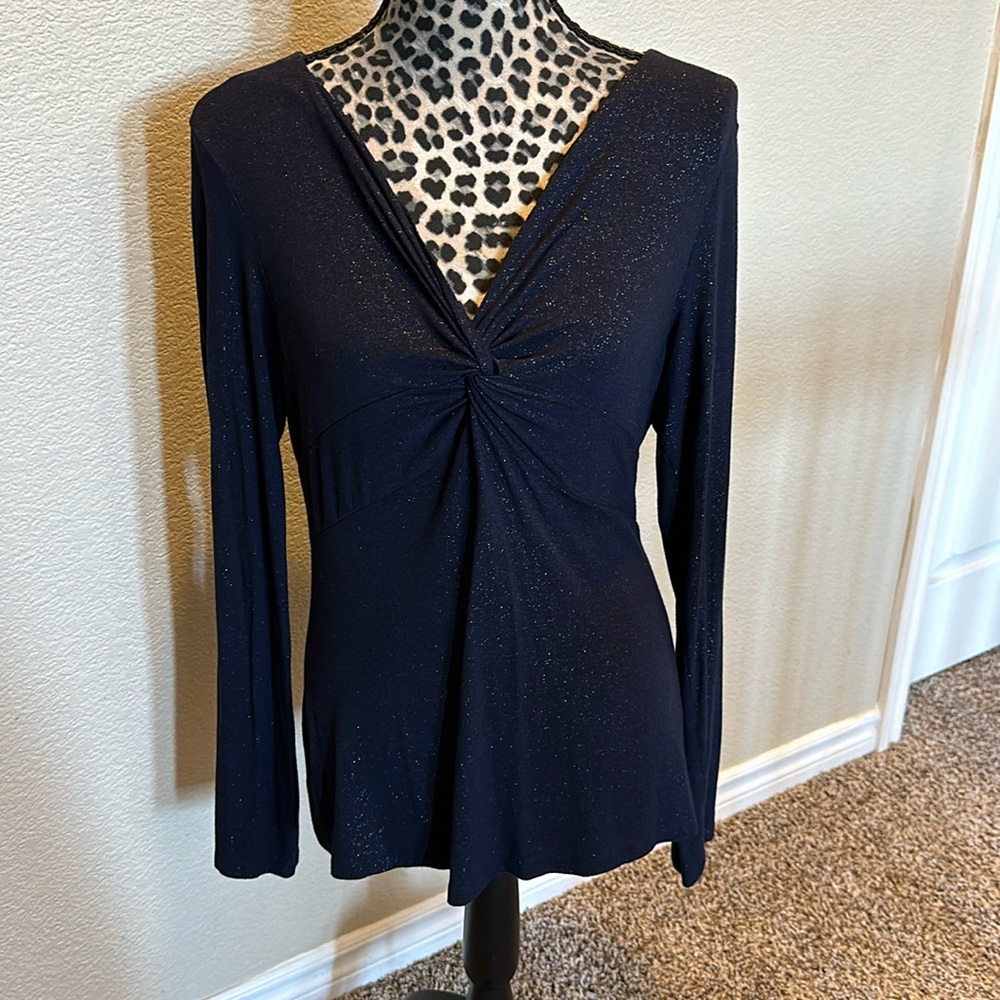 Women’s INC long sleeve top with glitter, size L